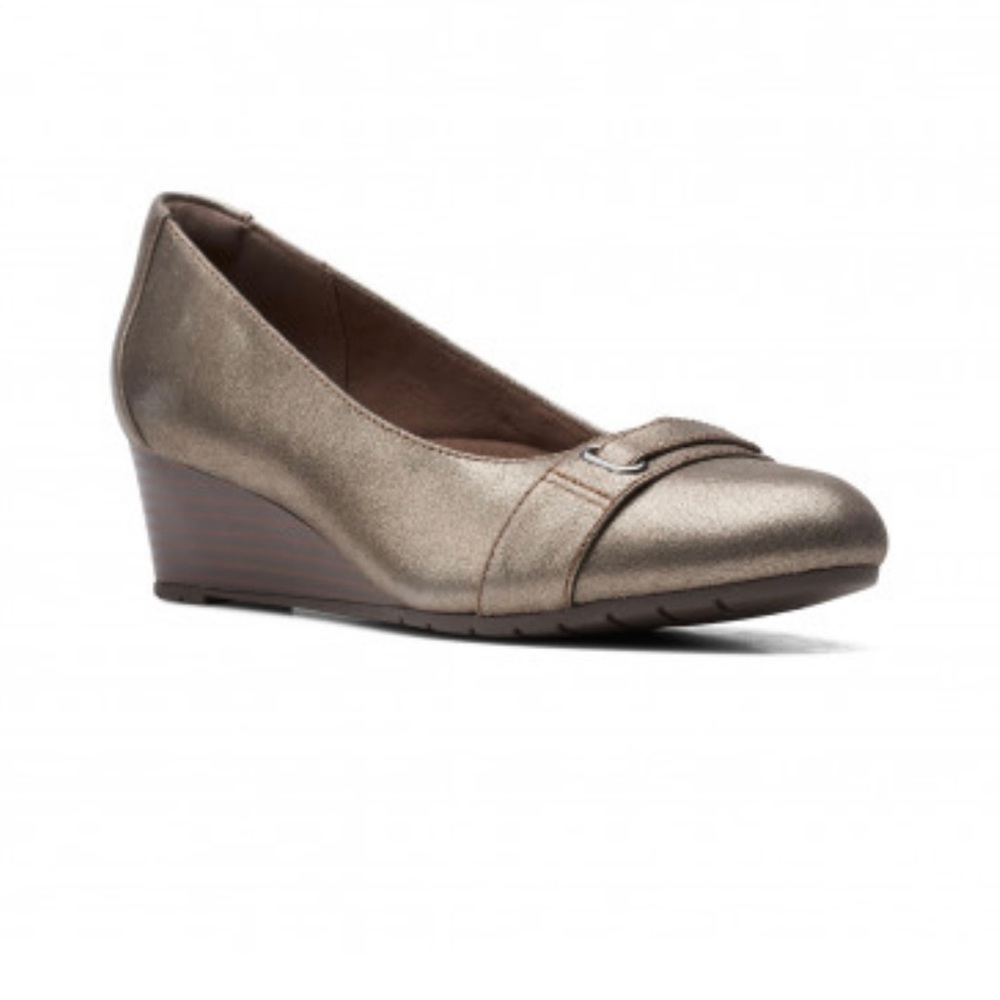 CLARKS MALLORY STRAP METALLIC